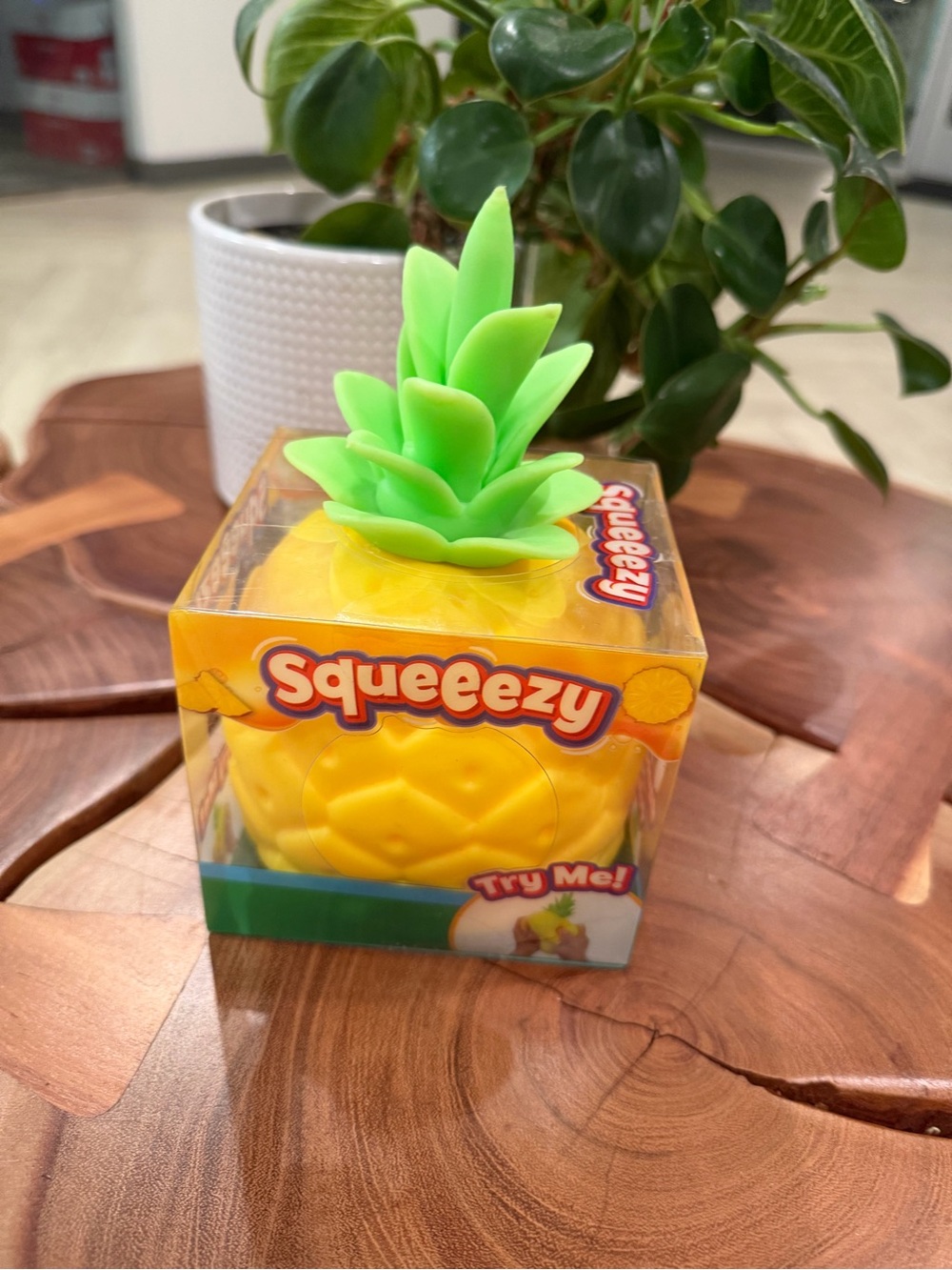 Sunny Days Squeeezy Pineapple Squishy Toy
